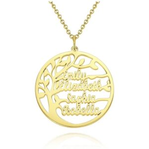 Family Tree Name Necklace