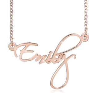 Signature Script Name Necklace