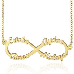 Infinity  Two- Four Name-Necklace