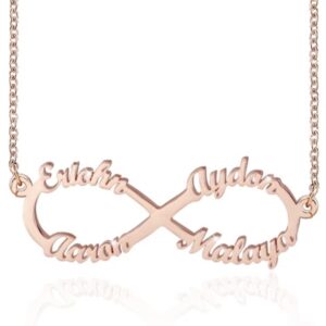 Infinity  Two- Four Name-Necklace