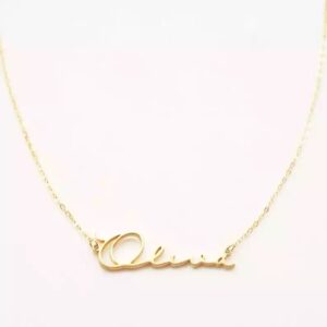 Cursive Necklace