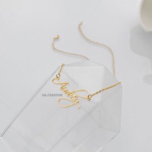 Signature Script Name Necklace