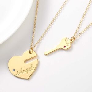 Heart and Key Necklace