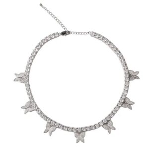 ICY Chocker  Butterfly Necklace