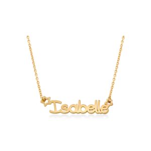 Girls Name Necklace in 18k Gold Plating