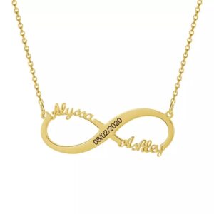 Engraved Infinity Necklace