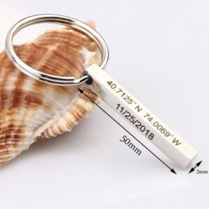 Personalized 3D Bar Keychain