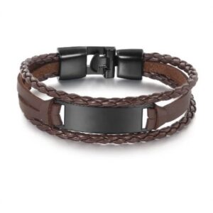 Multilayer  Black/Brown Bracelet Men