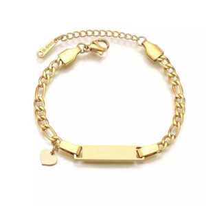 Engraved Baby Bracelet  With Charms